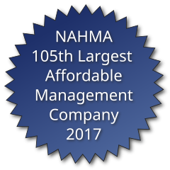 NAHMA 105th Largest Affordable Management Company